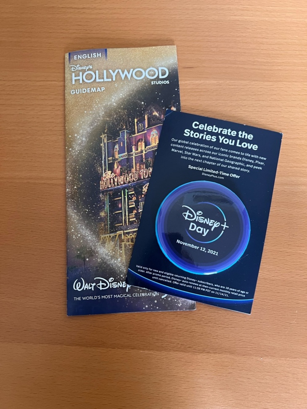 Disney+ day commemorative collective pin & map from Disney’s Hollywood Studios